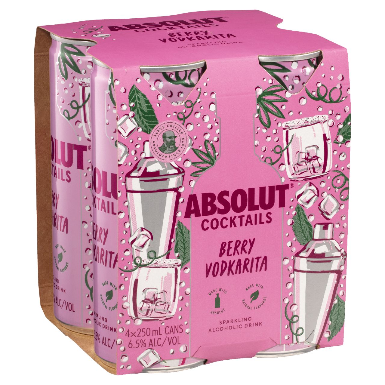 ABSOLUT BERRY VODKARITA 250ML CANS Rebel Mates Rebel Mates