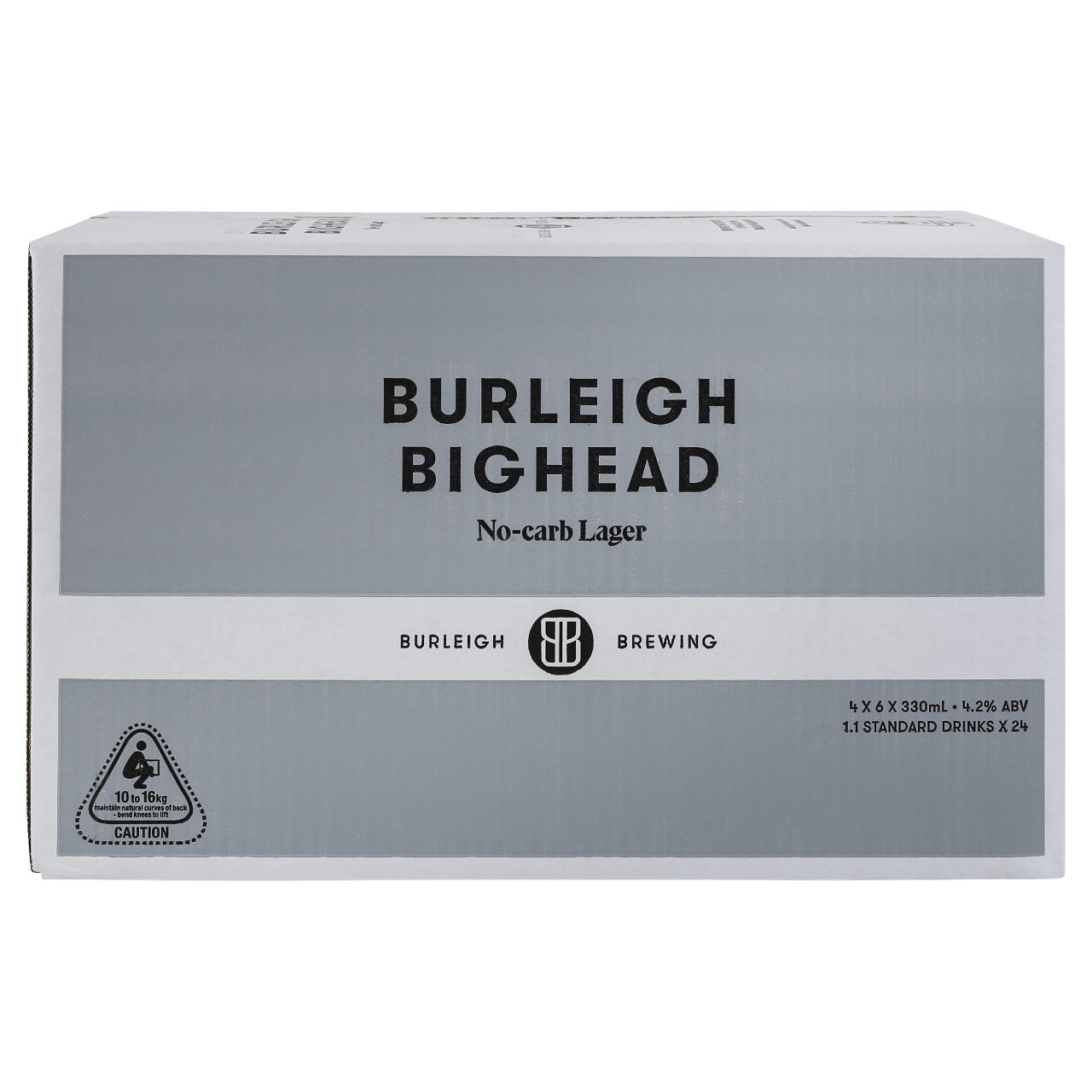 BURLEIGH BIG HEAD NO CARB LAGER 330ML STUBBIES Rebel Mates