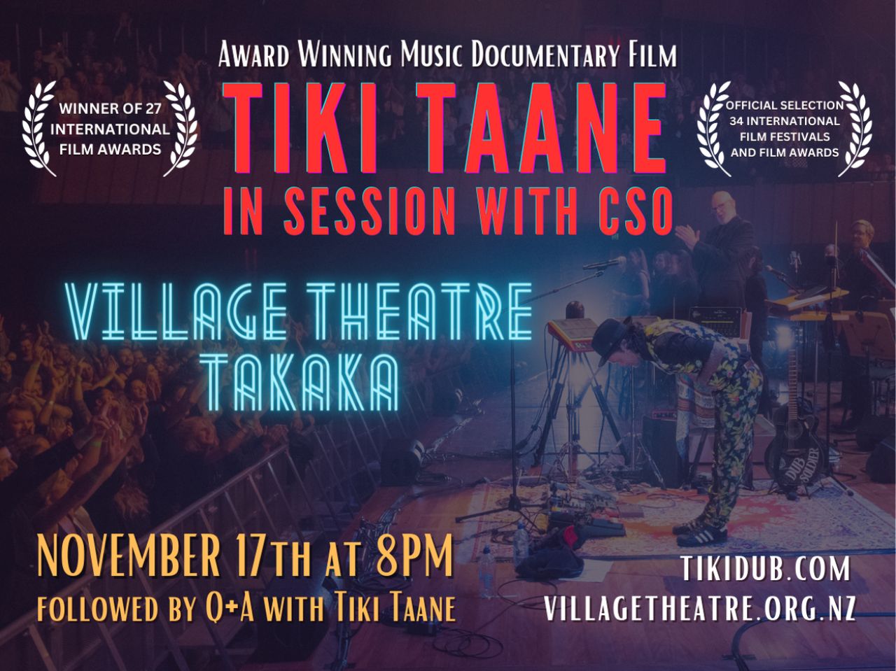 FILM TIKI TAANE IN SESSION WITH CSO / Village Theatre Takaka