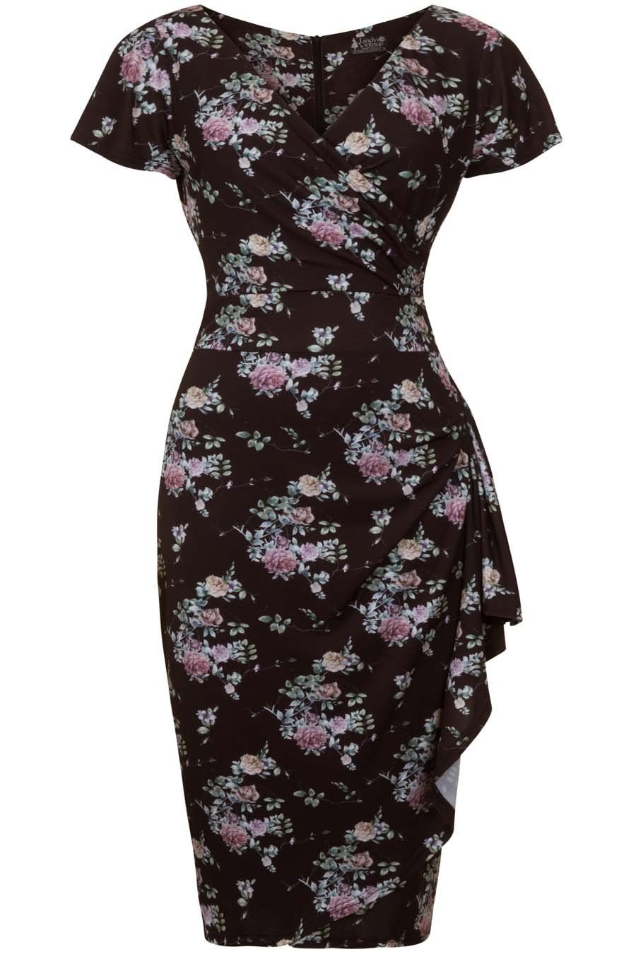 Elsie in watercolour floral - Two Lippy 