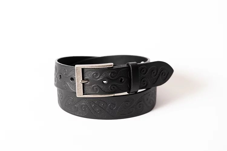 Reremoana Rolling waves Black Co Quality Leather NZ