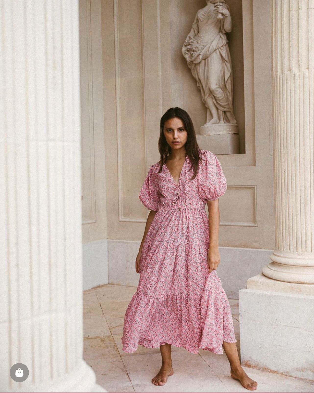 knee length dresses for ladies DEA KUDIBAL Raya Silk Midi Dress main image 1