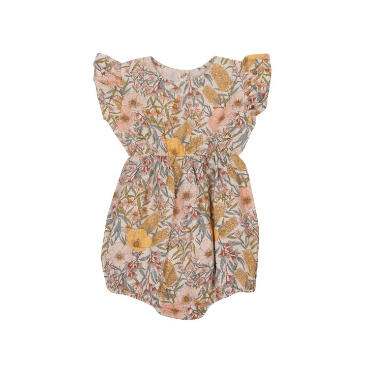 Goldie & Ace Relaxed Terry Romper - Flora