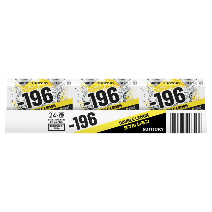 SUNTORY -196 DOUBLE LEMON 6% 330ML CANS